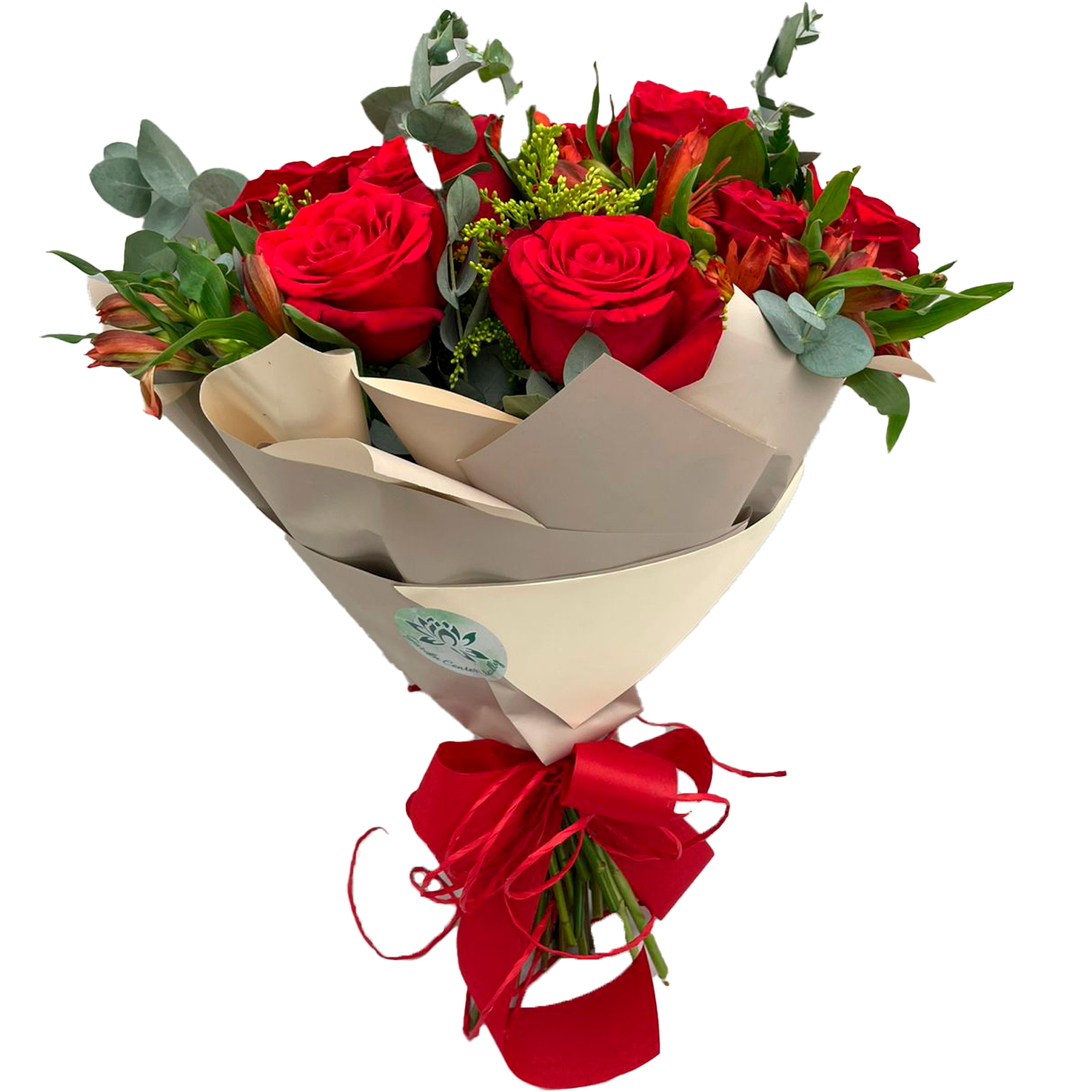 Buqu 10 Rosas Vermelhas