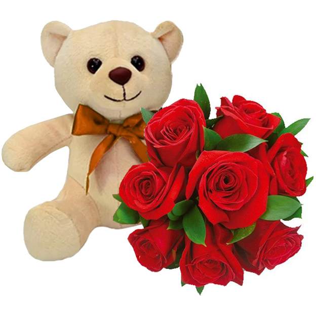 Flores com Pel�cia